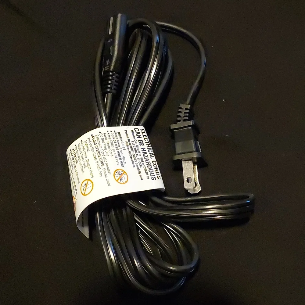 Polarized Ac Power Cord 2 Slot Cable